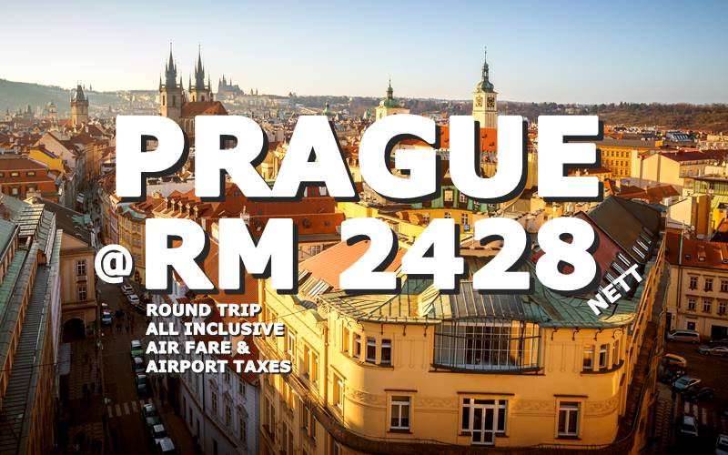 PRAGUE ROUND TRIP RM 2428 BY【BRITISH AIRWAYS】