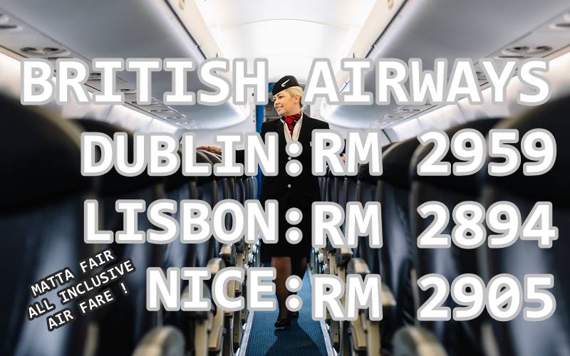 【BRITISH AIRWAYS】MARCH MATTA PROMOTIONAL FARE 2019	