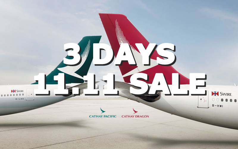 【CATHAY PACIFIC】11.11.2019 SALE: ASIA!