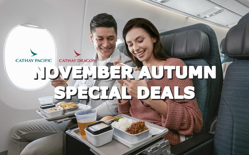 【CATHAY PACIFIC AIRWAYS】TWO-TO-TRAVEL AUTUMN SPECIAL TO ASIA