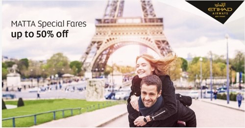 【ETIHAD AIRWAYS】MATTA II 2018 50% DEALS