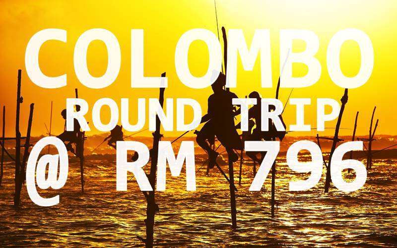 SRI LANKA RETURN TICKET @ RM 796 NETT BY【MALINDO AIR】