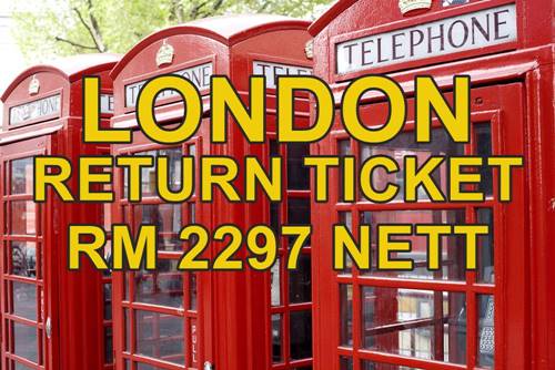 FLY LONDON BY【ROYAL BRUNEI AIRLINES】@ RM 2297 NETT!