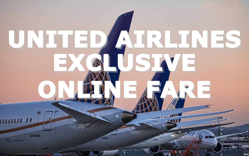 【UNITED AIRLINES】EXCLUSIVE ONLINE FARE TO U.S.A!