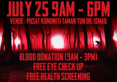 BLOOD DRIVE @ TTDI THIS WEEKEND!