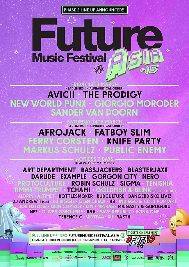 FMFA 2015 lineup