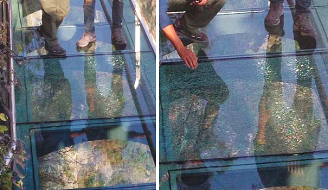 3,500-Ft-High Glass Walkway Cracks Under Visitors’ Feet!