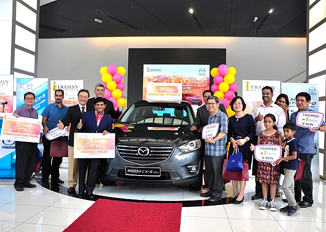 Lucky ERAMAN Customer Wins Brand New Mazda CX5