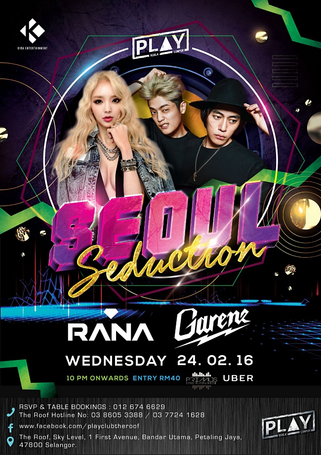 Seoul’s Latest Sensation Debuts At Play Club Kl, The Roof!