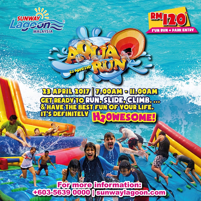 A Fun & Exhilarating Aqua Run At Sunway Lagoon!