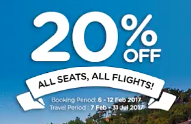 AIRASIA 20% DISCOUNT CAMPAIGN RETURNS!