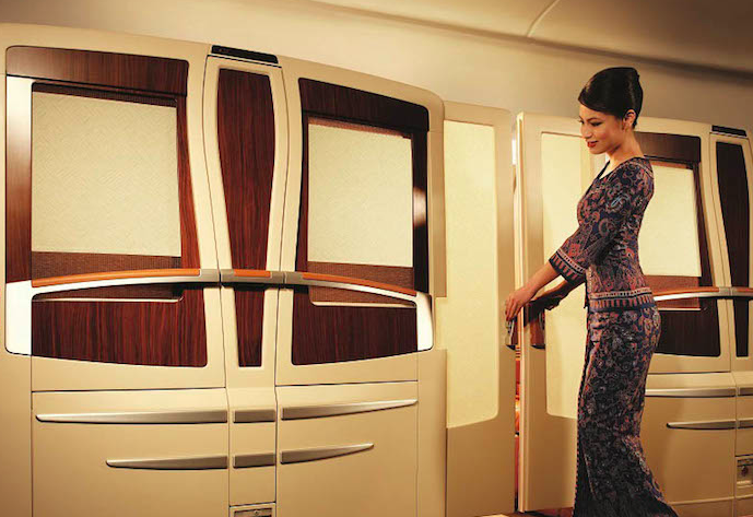 Singapore Airlines Suites Class Sliding Door