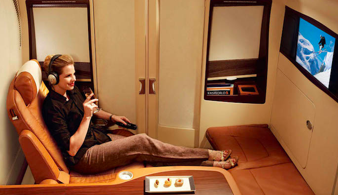 Singapore Airline Suite Class Dining Room