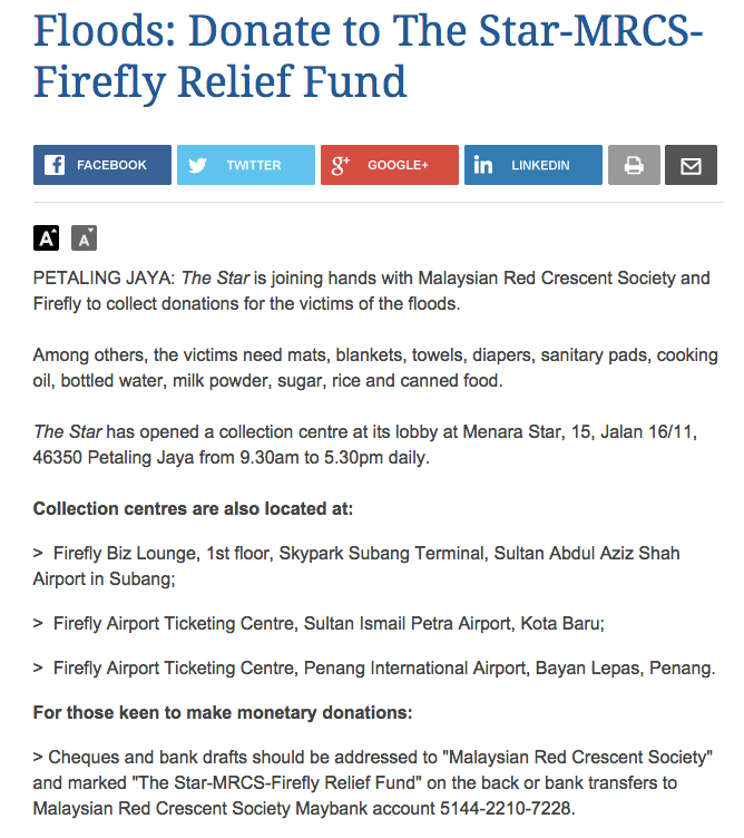 The Star-MRCS-Firefly Relief Fund