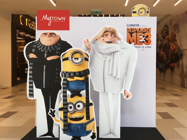 到 MYTOWN 与 GRU 和 MINIONS 见面！