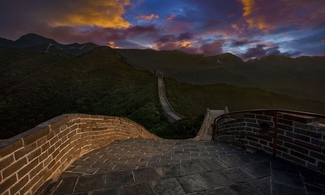 【中国】在万里长城过夜！