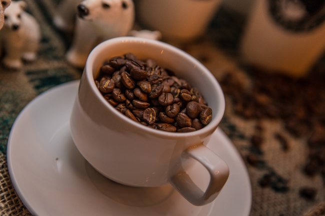 coffee ground in a cup