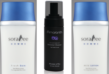 SORABEE’S HOMME SERIES SKINCARE FOR MEN!