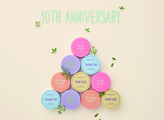 innisfree celebrates No-Sebum Mineral Powder’s 10th Anniversary with ‘thank you’ messages