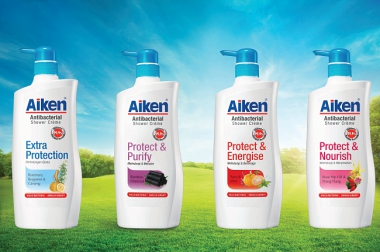 AIKEN NEW ANTIBACTERIAL SHOWER RANGE KILLS BACTERIA AND SMELLS GREAT!