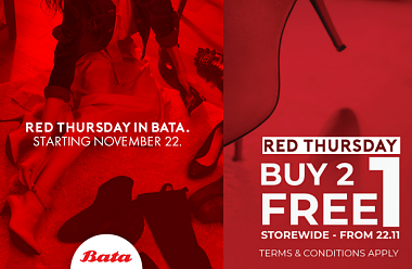 BATA PRESENTS RED THURSDAY – A DAY DEDICATED TO SHOE SHOPPING! 