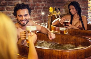 KEEP CALM AND BEER SPA WITH BOTTOMLESS BEER!