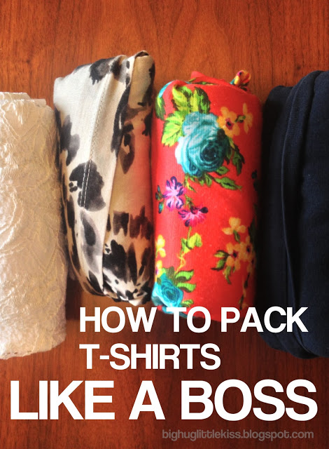 How to pack T-shirt