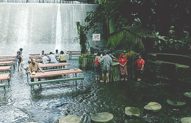 THIS UNIQUE RESTAURANT ALLOWS YOU TO DINE BY THE WATERFALL!