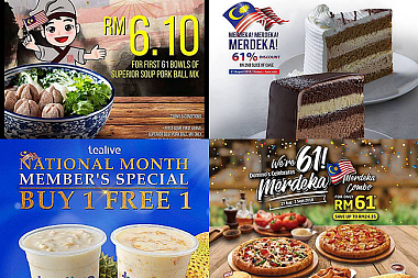 8 F&B OUTLETS WITH SPECIAL MERDEKA PROMOTIONS & DISCOUNTS!