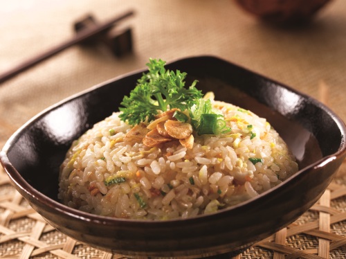 Garlic Rice with Seafood