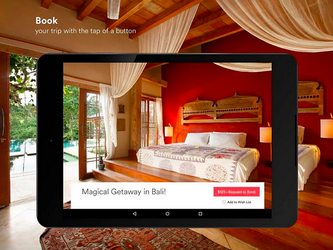 Airbnb App for tablets