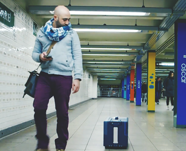 A Suitcase That Follows You Around Like A Puppy