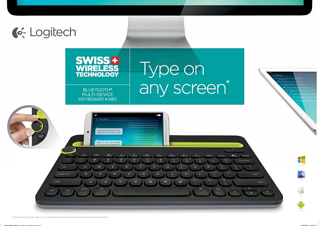 Logitech® Bluetooth® Multi-Device Keyboard K480