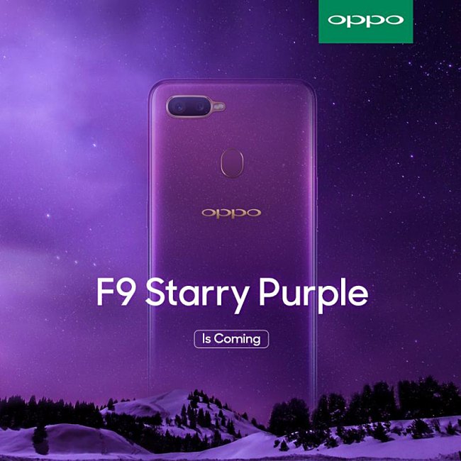 Long Awaited OPPO F9 Starry Purple To Be Unveiled Soon