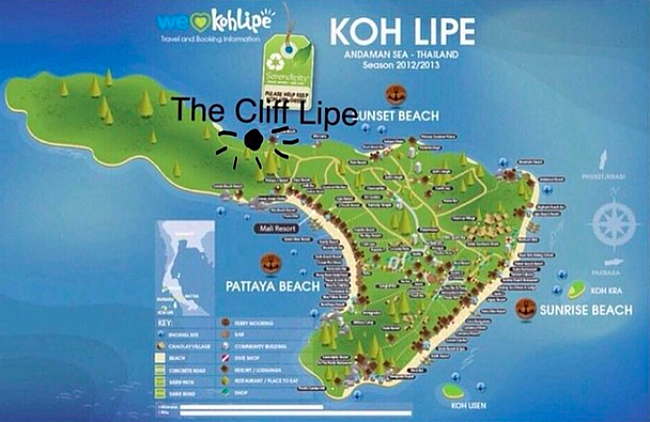 The Cliff Resort Lipe Location