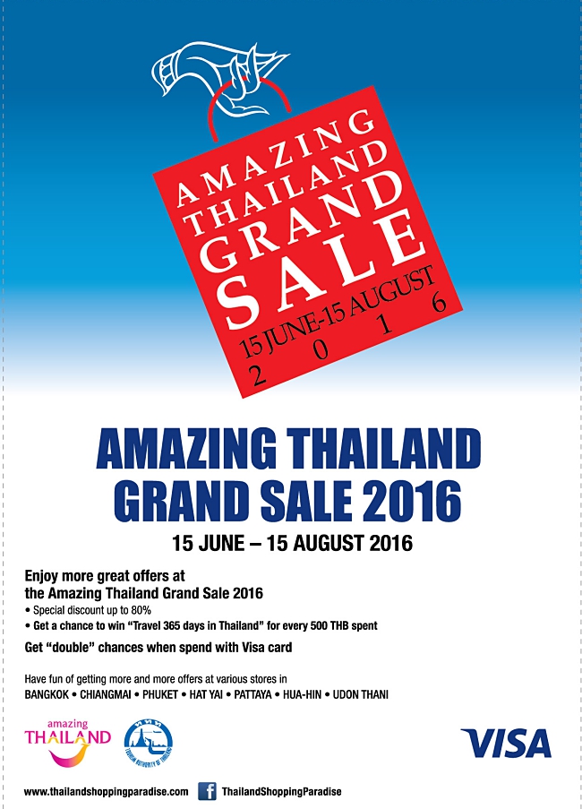 Amazing Thailand Grand Sales 2016!