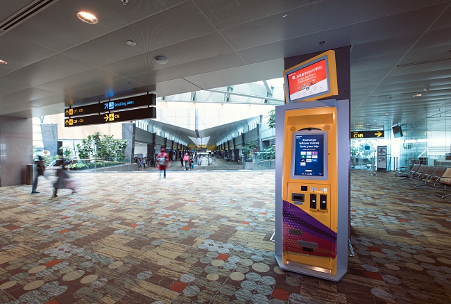 Travelers Can Now Convert Spare Foreign Change Easily At A Kiosks In Changi Airport