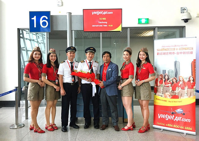 Vietjet Linking Ho Chi Minh City with Taichung