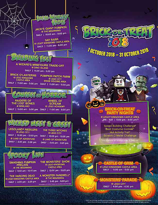 LEGOLAND® Malaysia Resort to Cultivate Creative Play Through Its Annual Brick-Or-Treat Halloween Festival