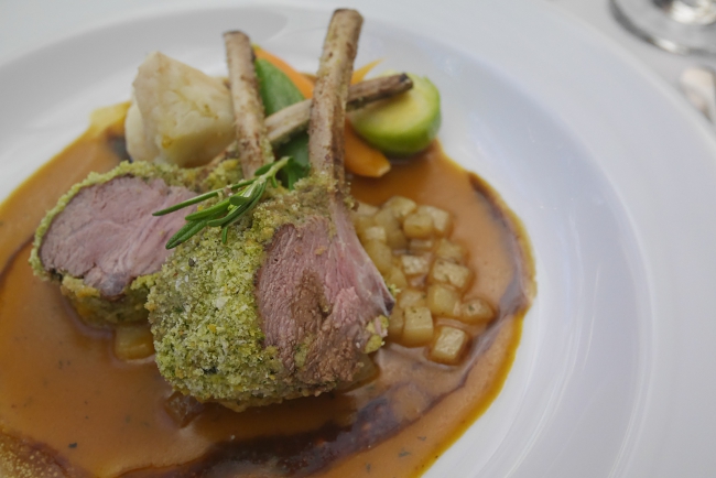 Lamb Main Course Gala Dinner on Cruise