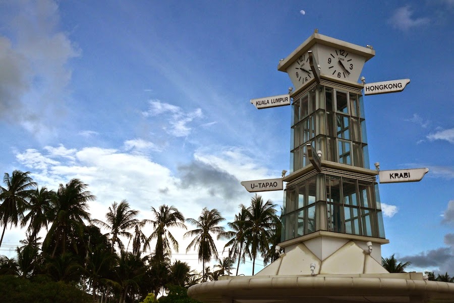 clock tower in airport